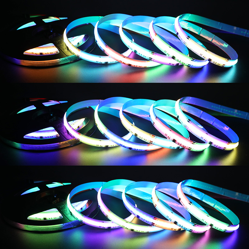 DC24V WS2805 RGB CCT Addressable COB LED Strip Breakpoint Resume DC24V WS2805 RGB CCT Addressable COB LED Strip Breakpoint Resume